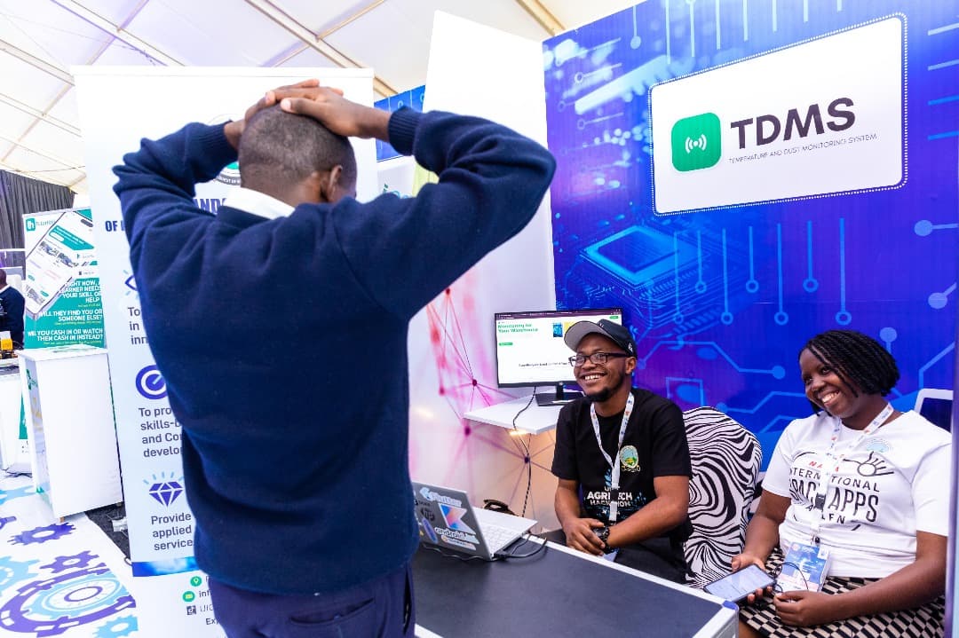 Visitors at TDMS exhibition booth